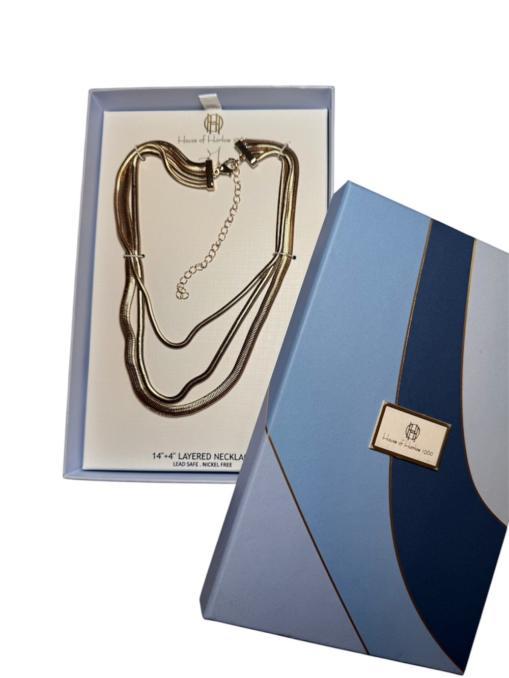 House of Harlow 1960 Multi-Strand Gold Necklace